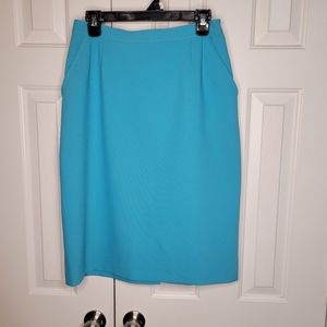 Teal pencil skirt size 12
